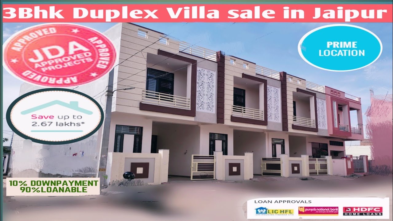 3Bhk luxurious Duplex villa l Jda approved l sale in Jaipur l Prime Location