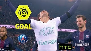Goal Edinson Cavani 66 Pen Paris Saint-Germain - Angers Sco 2-0 2016-17