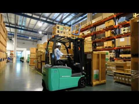 Mitsubishi Forklifts - Introducing the new Mitsubishi 3 Wheel Electric