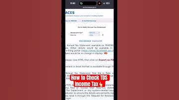 How to Check TDS amount form 26AS 👆🏻 #incometax #form26as