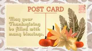 A Free Thanksgiving  Bible Postcard For Everyone