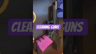 Cleaning guns #2astrong #pewgun #2acontent #secondamendment #womenthatshoot #firearmmaintenance