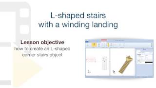 Edificius Tutorial - L shaped staircase with winder landing - ACCA software