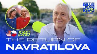 Martina Navratilova s Emotional 1986 Return to Prague Billie Jean King Cup