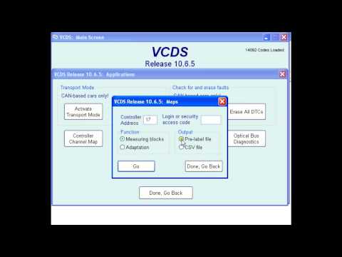 How to create Controller Channel Maps in VCDS