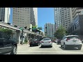 Manejando por el Downtown de Miami y Brickell Avenue en Miami (4K)