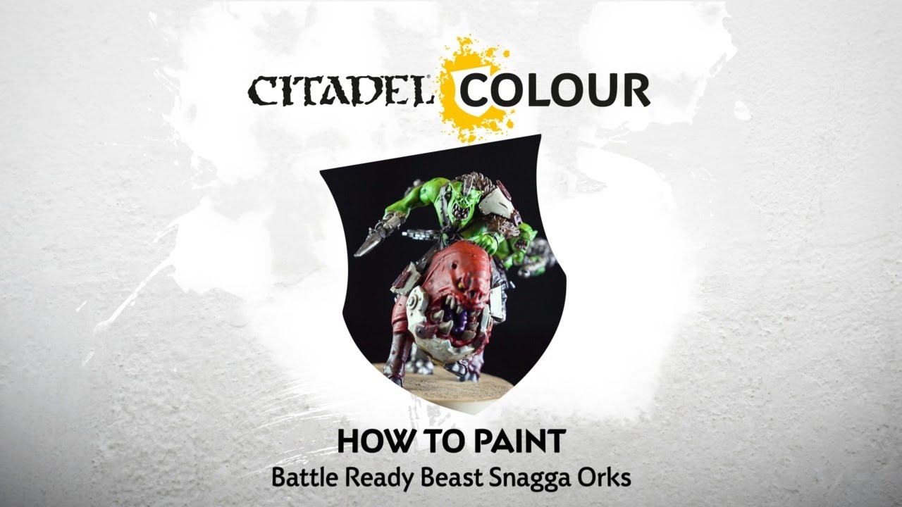 How to paint: Battle Ready Beast Snagga Orks - YouTube
