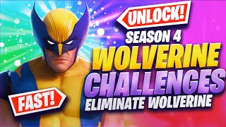 How to UNLOCK WOLVERINE! Defeat Wolverine - Fortnite Wolverine Challenges Week 6