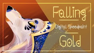 Falling Gold - Artfight - Digital Speedpaint