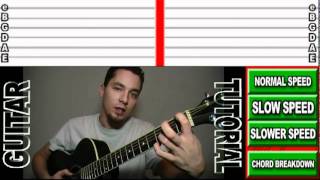 Scrolling Tab Guitar Lesson  We Wish You A Merry Christmas