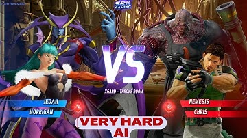 Marvel VS Capcom Infinte (Very hard AI) -Morrigan & Jedah VS Nemesis & Chris