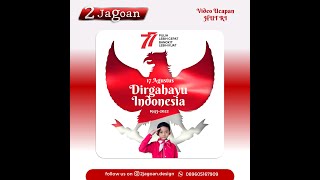 Video Ucapan Kemerdekaan RI KE 77  | 089605167909 #HUTRIKE77