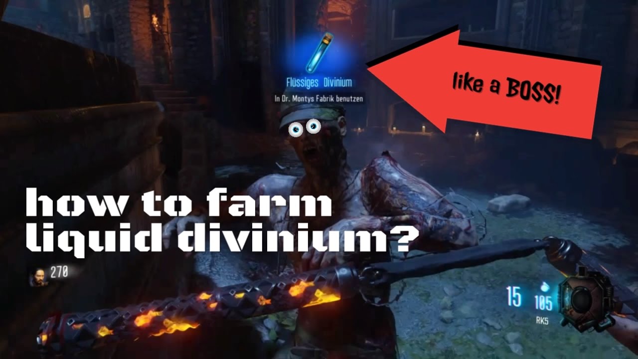 FASTEST WAY TO GET LIQUID DIVINIUM BO3 Zombies YouTube