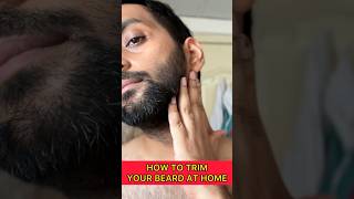 TRIM YOUR BEARD AT HOME - Step By Step Guide | 1 Week Beard Growth #beard #ashortaday #ytshorts