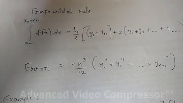 Trapezoidal rule for Numerical Integration