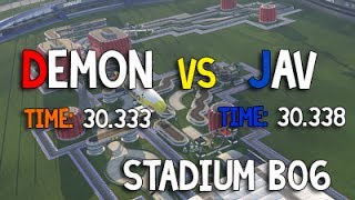 TrackMania² Stadium B06 Demon 30.333 vs Jav 30.338 @WaveDemon
