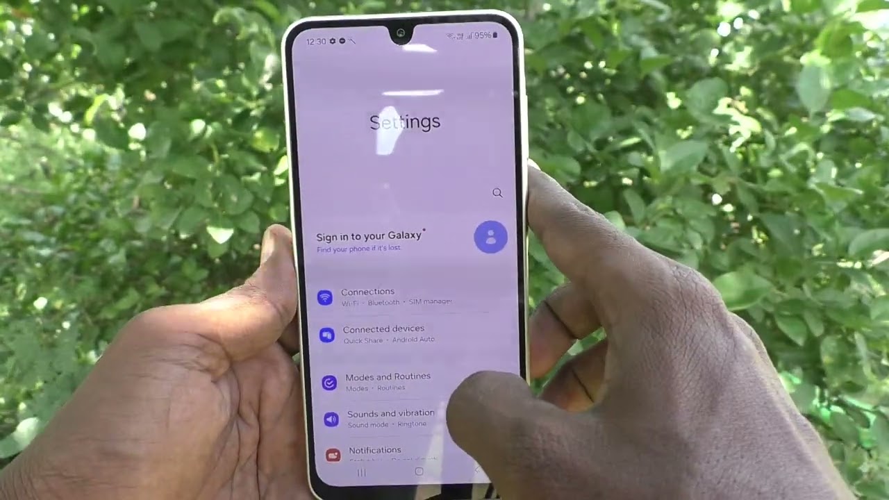 How to change screen refresh rate in Samsung Galaxy A16 5G