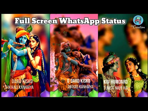 dard-kisko-dikhau-kanhaiya-|-koi-humdard-tumsa-nahi-hai-|-full-screen-status-|-sac-creation