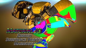 Material ID (Zbrush4R7/SubstancePainter/Marmoset)