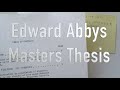 Edward Abbey Masters Thesis Part I - Anarchism and The Morality of Violence