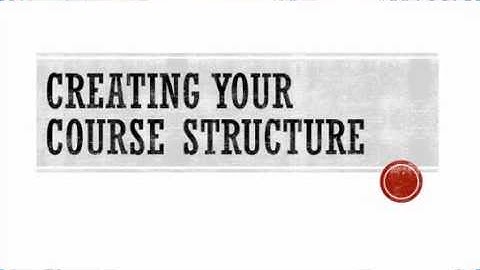 OC Moodle - Part 5 - Creating a course structure