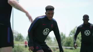USMNT training session prior to their debut in the World Cup vs Paraguay