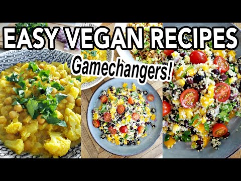 EASY VEGAN RECIPES FOR BEGINNERS (whole foods plant based, oil-free) // The Gamechangers Recipes