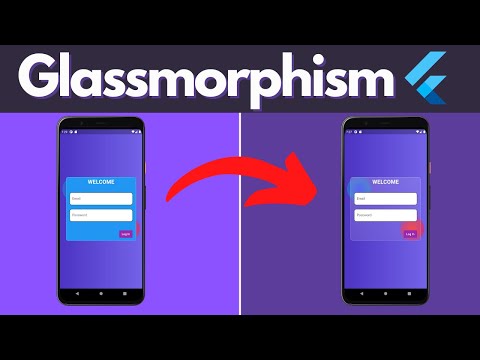 Flutter Glassmorphism UI | Two Ways To Get Glassmorphism | Flutter Tutorials