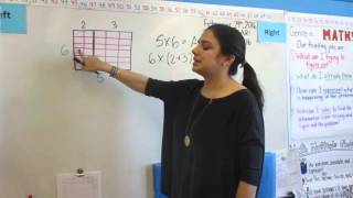Finding the Area of a Rectangle Using Distributive Property