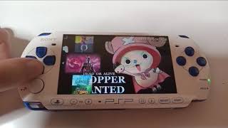 Limited Edition White/Blue Playstation Portable With Custom Firmware