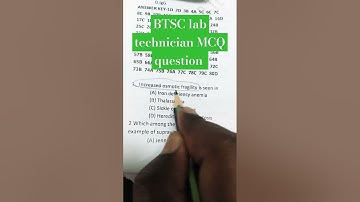 BTSC lab technician MCQ question #lab technician #lab technologist #aiims #icmr # Easy to lab tech