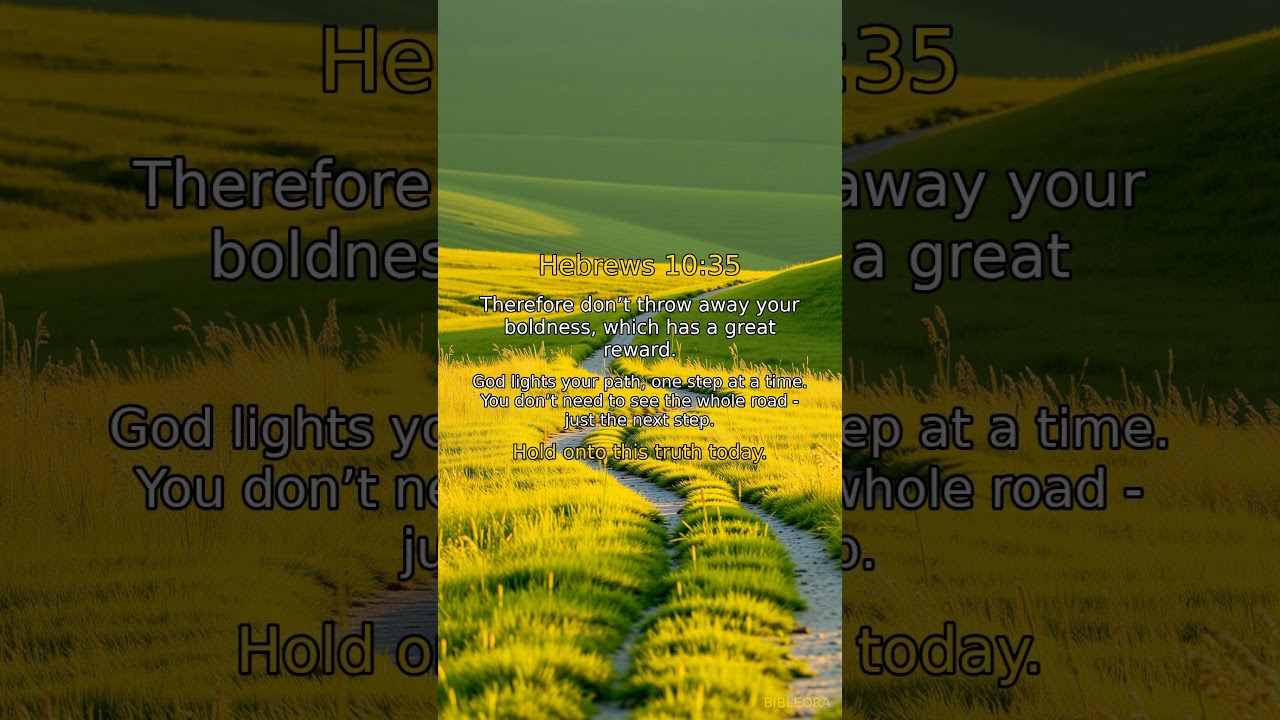 🙏 GOD'S WORD: Divine Guidance | Hebrews 10:35 #shorts