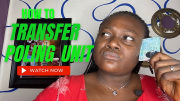 HOW TO TRANSFER YOUR POLLING UNIT #inec #pvc #inecnigeria