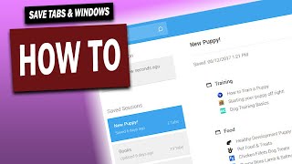 How to Save Multiple Tabs and Windows on Chrome!!! (Session Buddy)