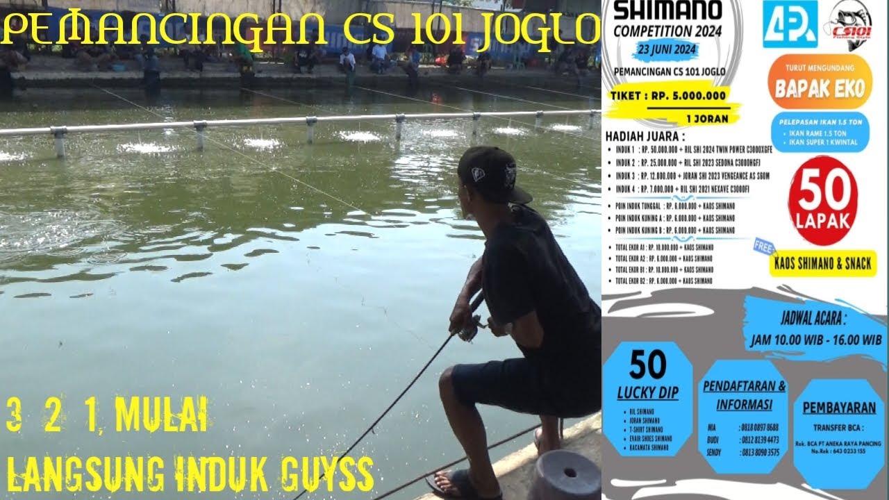 BARU MULAI LANGSUNG DAPAT INDUK | PEMANCINGAN CS 101 ft SHIMANO COMPETITION 2024