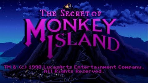 The Secret of Monkey Island - Intro/Opening ENG, VGA version (Roland MT-32) PC MS-DOS Game, 1990