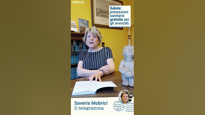 Salute e assistenza sanitaria gratuita per avvocati - Telegramma di Saveria Mobrici