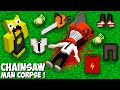 I found THE CORPSE OF A CHAINSAW MAN in Minecraft ! SECRET DEAD CHAINSAW MAN !