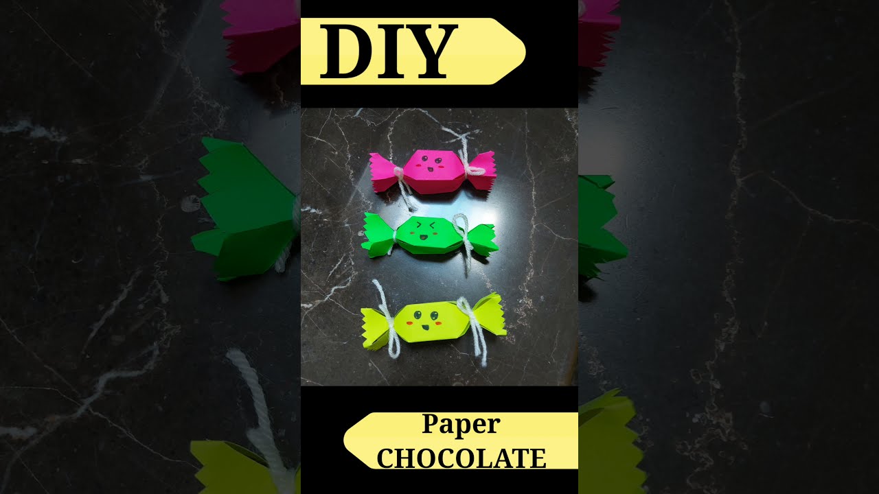 DIY PAPER CHOCOLATE 🍫 | ORIGAMI CRAFTS | GIFT IDEAS | DIY CRAFTS | ORIGAMI | CRAFTS USING PAPER | 🍫😋