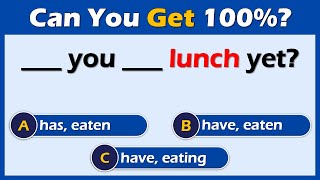 Present Perfect Quiz: If you score over 95% on this quiz, your English is Awesome! #challenge 2 screenshot 4