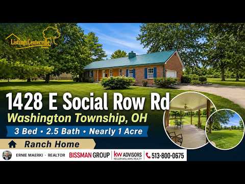 1428 E Social Row Rd, Washington Township, OH home video tour