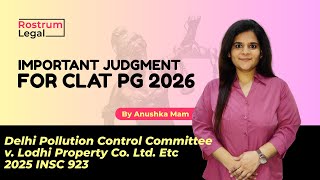 SC on DPCC’s Power & Polluter Pays Principle | Key CLAT PG Case: Lodhi Property Judgment 2025