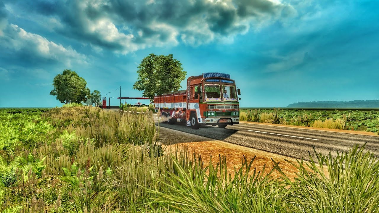 Indian Truck Simulator Ashok Leyland 2411 Lorry Driving Narrow Road