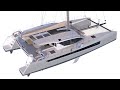 Slyder 49 catamaran 2018 walkthrough at La Grande Motte