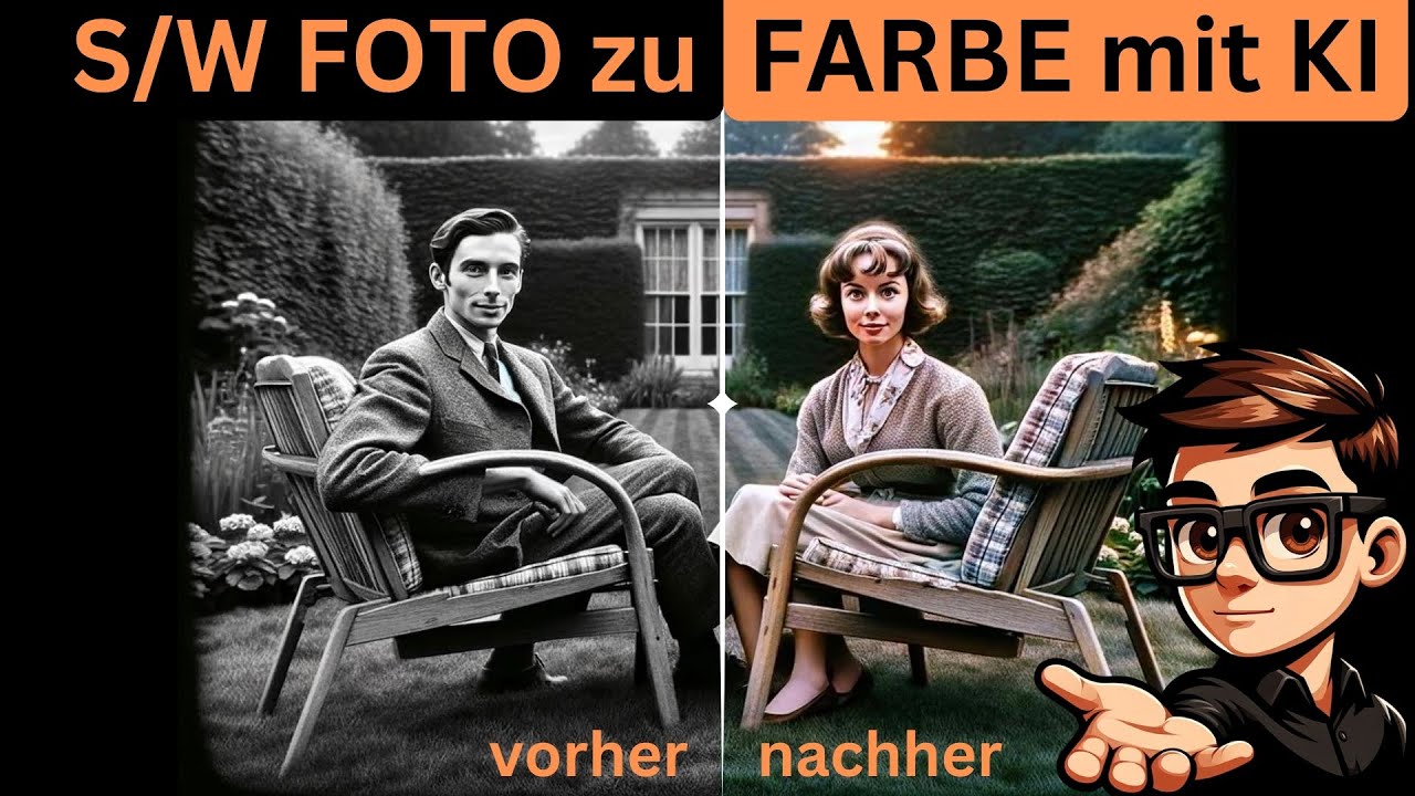 Schwarzweißfotos einfärben: Alte Fotos automatisch kolorieren mit KI