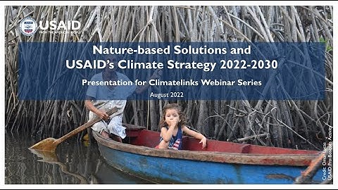 Nature-based Solutions and USAID