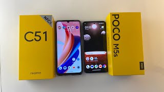 Сравнение Realme c51 vs Poco m5s смартфоны разного уровня