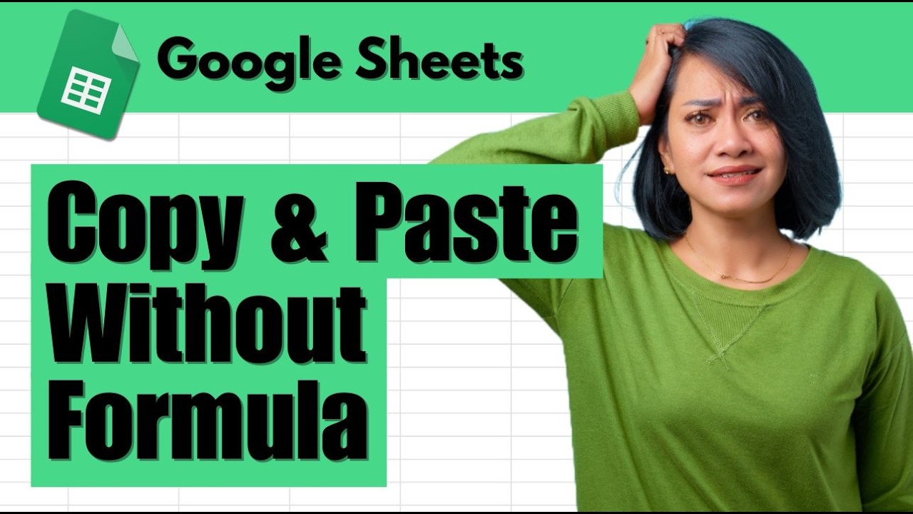 How to Copy and Paste Values Without Formula in Google Sheets - YouTube