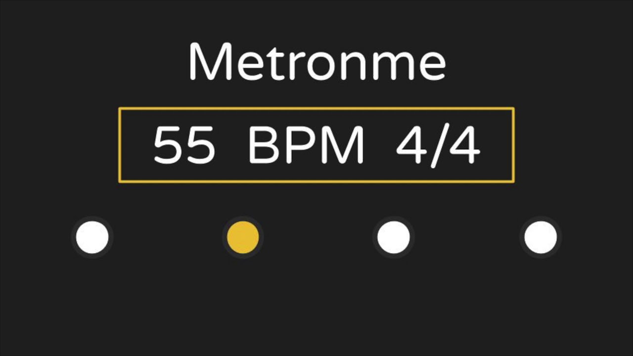 Metronome | 55 BPM | 4/4 Time (with Accent )