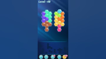 BLOCK! Hexa Puzzle! Rainbow B Level 48 (Basic) - Lösung Solution Walkthrough